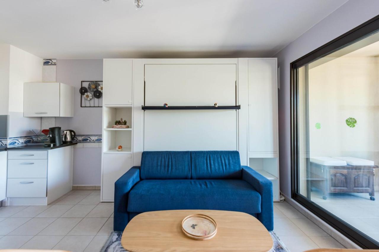 Beau Studio Véranda à deux pas de la mer - parking inclus Juan-les-Pins Exterior foto